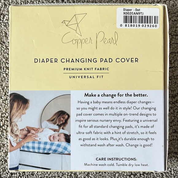 Copper pearl disper changing pad cover - Picture 2 of 4